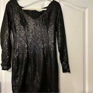 JAY X JAYGODFREY Black Sequins Dress size 6